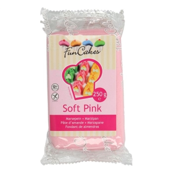 Pâte d'amande rose pastel - Funcakes - 250g - Halal/Casher