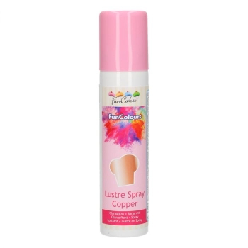 Funcakes - Spray colorant effet nacré - Cuivre - RÉSERVÉ AUX PROFESSIONNELS/CAP 