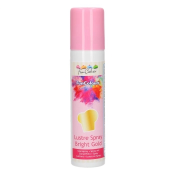 Funcakes - Spray colorant effet nacré - Or - RÉSERVÉ AUX PROFESSIONNELS/CAP