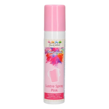 Funcakes - Spray colorant effet nacré - Rose - RÉSERVÉ AUX PROFESSIONNELS/CAP