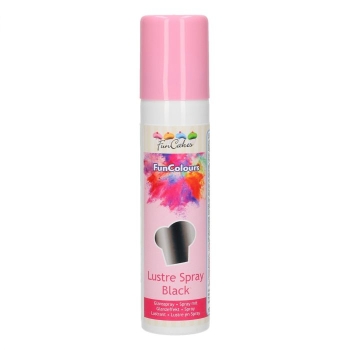 Funcakes - Spray colorant effet nacré - Noir - RÉSERVÉ AUX PROFESSIONNELS/CAP 