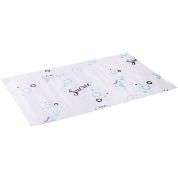 Mousseline kraft blanchi 45 g imprimée - rame de 10 kg