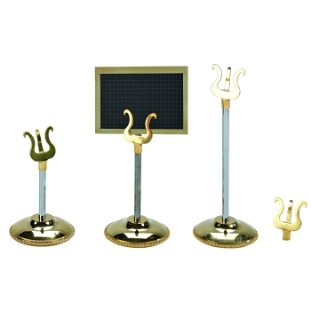 Porte-étiquette or sur pied avec lyre - boite de 10 unités 