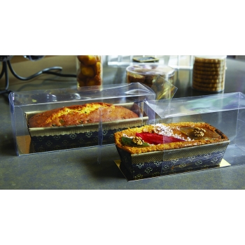 Étui à cake avec languette or 