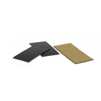 Semelle à bûchette carton or bords droits 