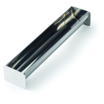 Gouttière à bûche inox 