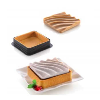 Moule silicone KIT MINI TARTE SAND + RING - En collaboration avec CARLO BELTRAMI -