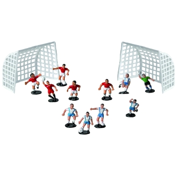 Équipe de football - 11 joueurs + 2 cages 