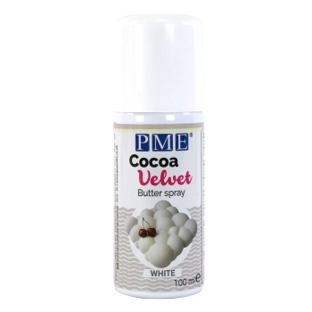 PME - Spray EFFET VELOURS Colorant - Blanc - Halal / Casher - RÉSERVÉ AUX PROFESSIONNELS ET AU CAP