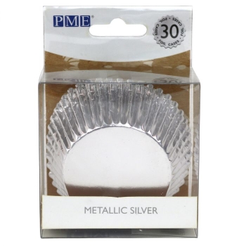 PME - caissettes à Cupcakes - Argent métalisé - P/30