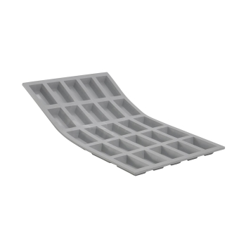 PLAQUE MINI FINANCIERS ELASTOMOULE, MOUSSE DE SILICONE (plaque de 300 x 176 mm)