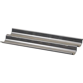 ALU-GAUFER PLAQUES À PAIN 450 X 144 2 BAGUETTES