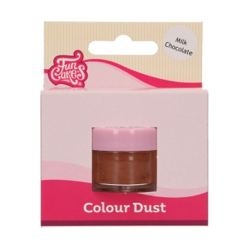Poudre alimentaire FunColours - Chocolat au lait- Milk Chocolate - 1,5g - Halal