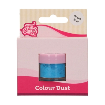 Poudre alimentaire FunColours - Bleu Océan - Ocean Blue - 1,5g - Halal