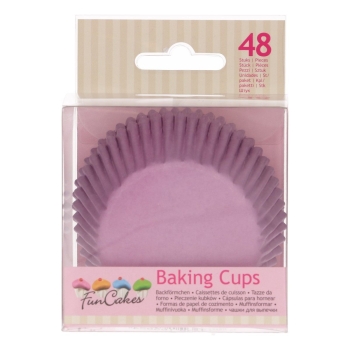 FUNCAKES - CAISSETTES À CUPCAKES - LILAS - PCS /48