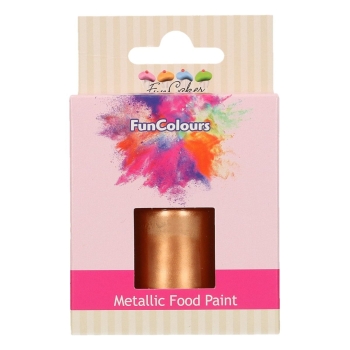 PEINTURE ALIMENTAIRE MÉTALLIQUE COPPER - 30 ML - FUNCAKES