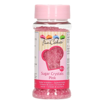 SUCRE COLORÉ ROSE - 80 G - FUNCAKES