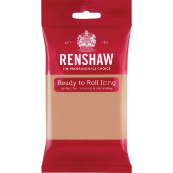 RENSHAW PÂTE À SUCRE ROULÉE PRO 250G - PEACH BLUSH - PECHE