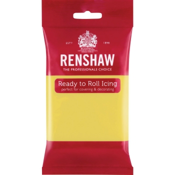 RENSHAW PÂTE À SUCRE ROULÉE PRO 250G - PASTEL YELLOW - JAUNE PASTEL