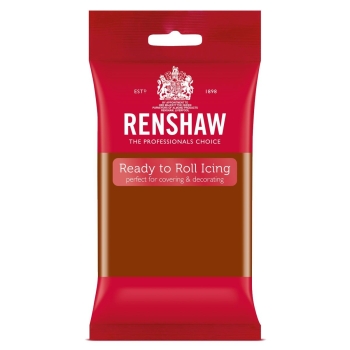 RENSHAW PÂTE À SUCRE ROULÉE PRO 250G - MARRON FONCE