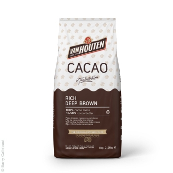 VAN HOUTEN POUDRE DE CACAO RICH DEEP BROWN 1KG