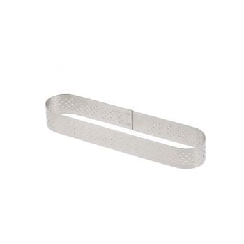 Cercle à pâtisserie inox, forme calisson Ht 4 cm, acier inox, Cercles, l.  5,5cm - De Buyer