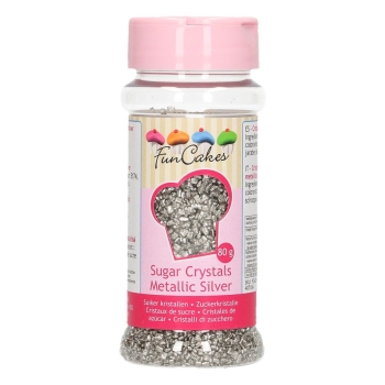 CRISTAUX DE SUCRE ARGENT - FUNCAKES - 80 G