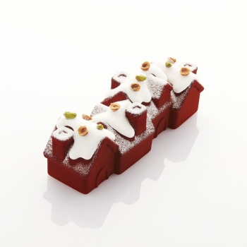 MOULE SILICONE PAVOCAKE CHALET- COLLABORATION AVEC FRANK HAASNOOT
