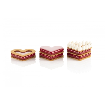 8 Coeurs plats