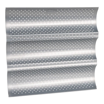 PATISSE SILVER TOP TROIS MINI MOULE A PAIN FRANÇAIS - 26 X 24 CM