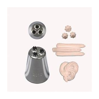 DOUILLE A NID INOX - CANNELEE - TROIS TROUS