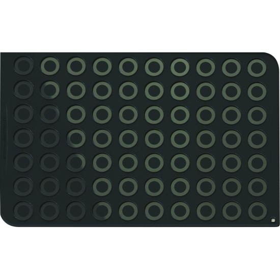 Plaque macarons pro en silicone (70 empreintes) 