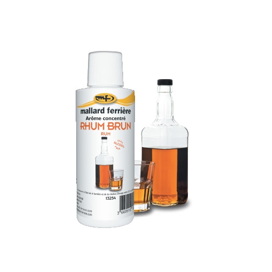 Arômes concentrés : Rhum Brun sans Alcool  - 125 ml   