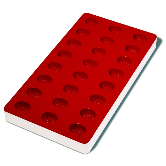 Plaque souple de 24 empreintes avec support rigide 180 x 335 mm : Ananas