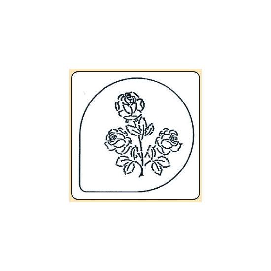 Pochoir plastique rose modèle 1