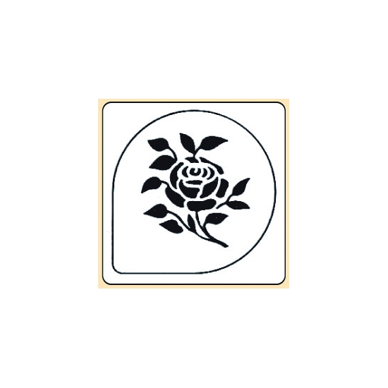 Pochoir plastique rose modèle 2