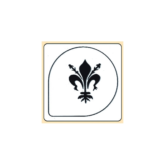 Pochoir plastique fleur de lys