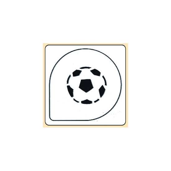 Pochoir plastique ballon de foot