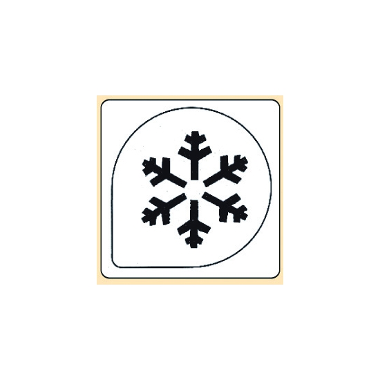 Pochoir plastique flocon de neige