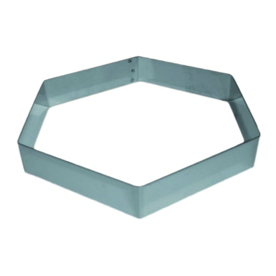 Hexagone inox pour Mousse