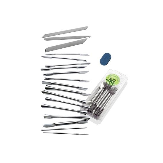   Kit de 18 outils de décor LT + pierre à affûter