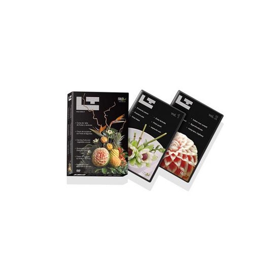 "Cours de sculpture sur fruits et légumes" coffret 2 DVD  