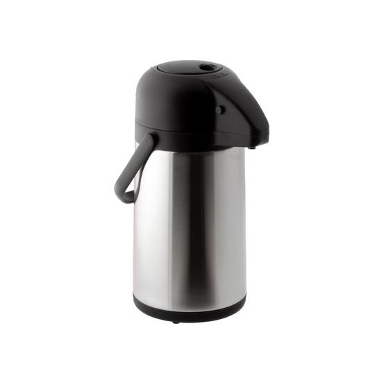 Pichet isotherme inox à pompe 2,5 litres 