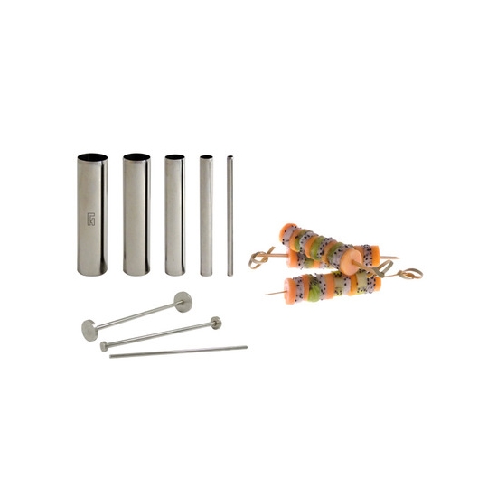 Kit 5 tubes découpoirs + 3 poussoirs - FOOD DESIGNER   