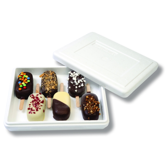 Boite polystyrène pour glaces individuelles