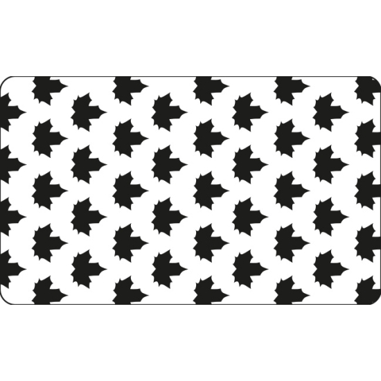 Grille plastique pochoir à Biscuit motif Feuille - 60*40cm