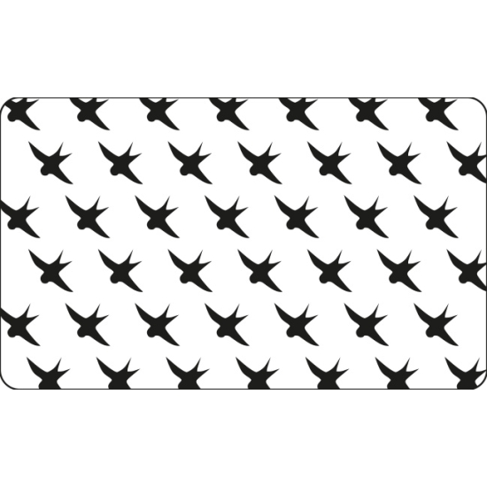 Grille plastique pochoir à Biscuit motif Oiseaux - 60*40cm 