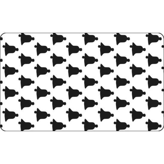 Grille plastique pochoir à Biscuit motif Cloche - 60*40cm