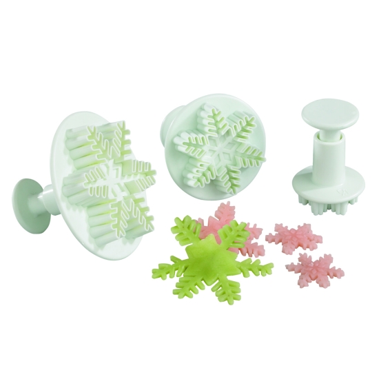 Découpoir plastique Empreinte + Poussoir Etoile des neiges