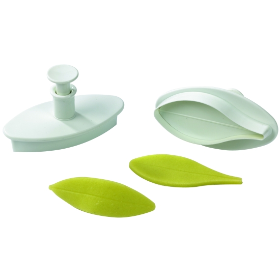 Découpoir plastique Empreinte + Poussoir Feuille ou Pétale